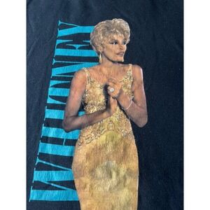 Whitney Houston Graphic T-Shirt XL Black Cotton 2021 Official Merch Music Tee